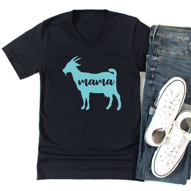 Goat Mama V-neck Shirt, Goat Mom Shirt, Gift for Farmer, Mothers Day Gift, Mom Shirt, Happy Mothers Day Shirt, Gift For Mom - 4.jpg