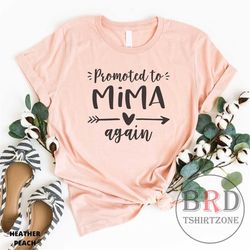 promoted to mima again, mima gift, mothers day gift, pregnancy reveal, baby announcement, grandma to be, new grandma gif