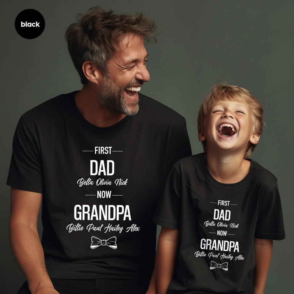 Grandpa TShirt, Father's Day Shirt, Customized Grandad Clothing, Papa Gift, Gift for Grandad, Grandparents Graphic Tees, Groovy Dad Clothing - 1.jpg