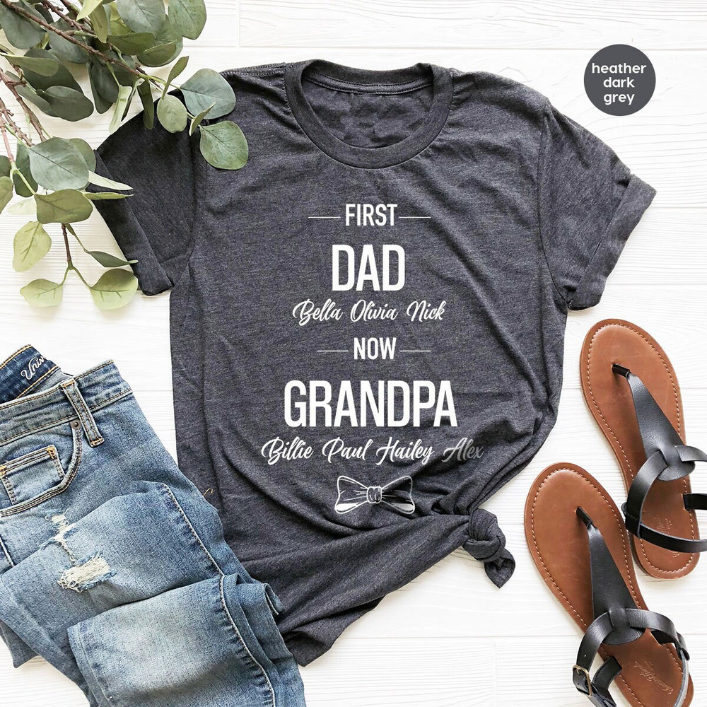 Grandpa TShirt, Father's Day Shirt, Customized Grandad Clothing, Papa Gift, Gift for Grandad, Grandparents Graphic Tees, Groovy Dad Clothing - 2.jpg