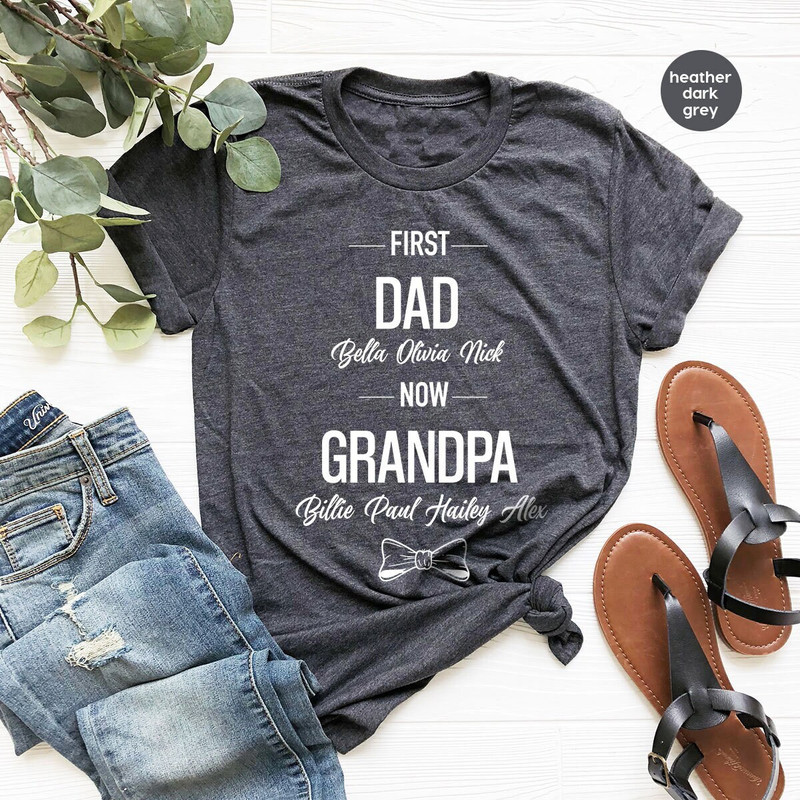 Grandpa TShirt, Father's Day Shirt, Customized Grandad Clothing, Papa Gift, Gift for Grandad, Grandparents Graphic Tees, Groovy Dad Clothing - 2.jpg
