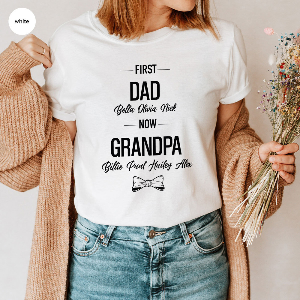 Grandpa TShirt, Father's Day Shirt, Customized Grandad Clothing, Papa Gift, Gift for Grandad, Grandparents Graphic Tees, Groovy Dad Clothing - 4.jpg