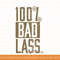WWE Becky Lynch 100 Bad Lass Distressed Text Logo T-Shirt copy.jpg