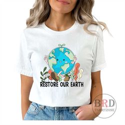 earth day shirt, mothers earth, restore our earth, save the planet, climate change, activist shirt, save the earth, eart