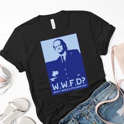 frasier shirt, frasier pondering mentor t shirt, frasier t shirt, frasier fussy radio host t shirt