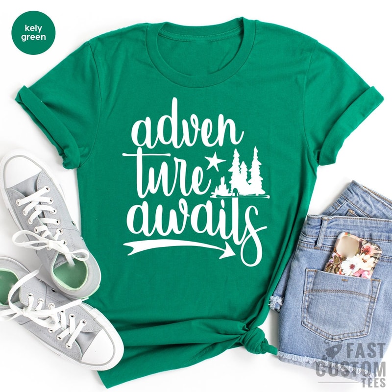 Hiking T-Shirt, Mountains T Shirt, Cool Camping Shirt, Adventure TShirt, Outdoors Shirt, Gift For Campers, Travel Lovers Shirt, Gift For Him - 2.jpg