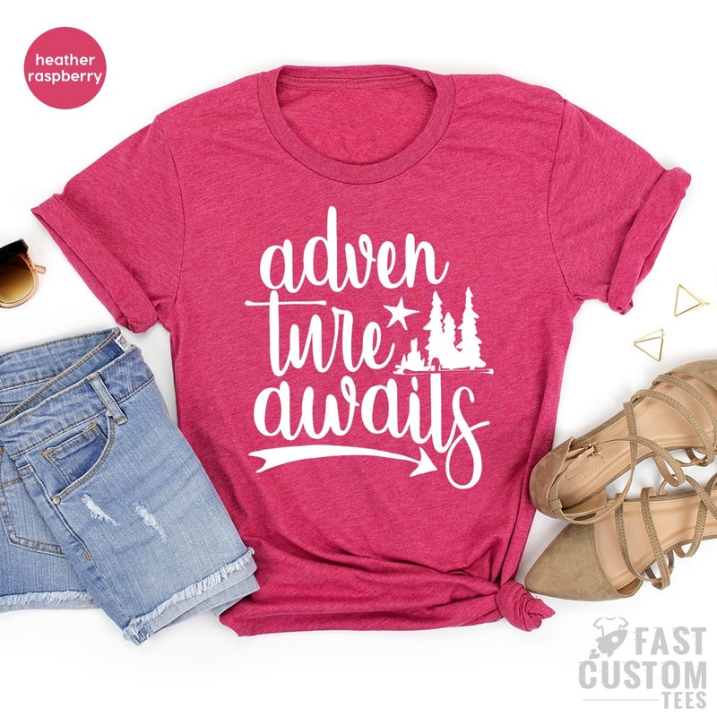 Hiking T-Shirt, Mountains T Shirt, Cool Camping Shirt, Adventure TShirt, Outdoors Shirt, Gift For Campers, Travel Lovers Shirt, Gift For Him - 4.jpg