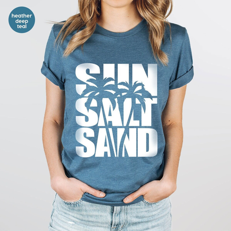 Holiday Graphic Tees, Travel Shirt, Summer Shirt, Beach T-Shirt, Sun Vneck Shirt, Vacation Shirt, Trip T-Shirt, Gift for Her, Summer Outfit - 1.jpg