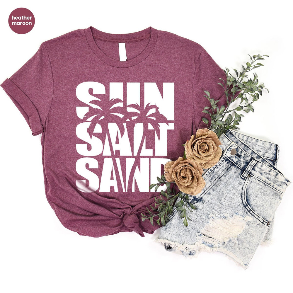 Holiday Graphic Tees, Travel Shirt, Summer Shirt, Beach T-Shirt, Sun Vneck Shirt, Vacation Shirt, Trip T-Shirt, Gift for Her, Summer Outfit - 5.jpg