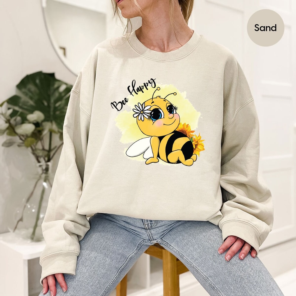 Inspirational Graphic Tees, Positive Outfit, Motivational Shirt, Happy T-Shirt, Mental Health Shirt, Cute Bee T-Shirt, Women Clothes - 7.jpg