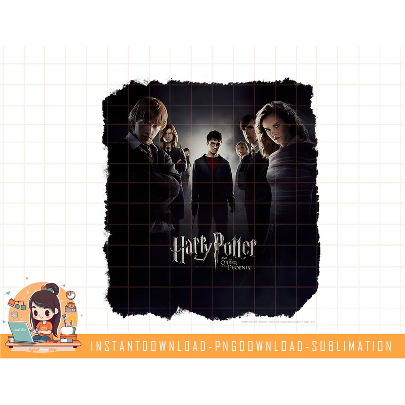 Harry Potter Order Of The Phoenix Group Shot Poster png, sublimate, digital download.jpg