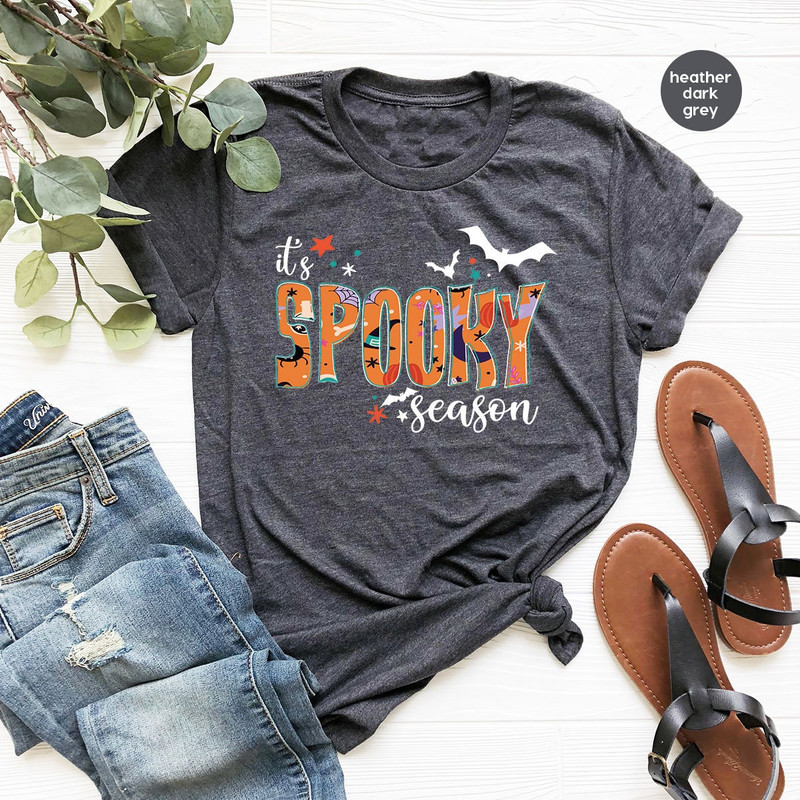 It's Spooky Season, Spooky Vibes T Shirt, Halloween T Shirt, Autumn Shirt, Halloween Party Shirt, Halloween Gifts, Pumpkin Shirt, Fall Shirt - 2.jpg