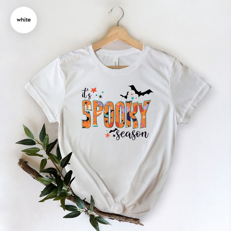 It's Spooky Season, Spooky Vibes T Shirt, Halloween T Shirt, Autumn Shirt, Halloween Party Shirt, Halloween Gifts, Pumpkin Shirt, Fall Shirt - 5.jpg