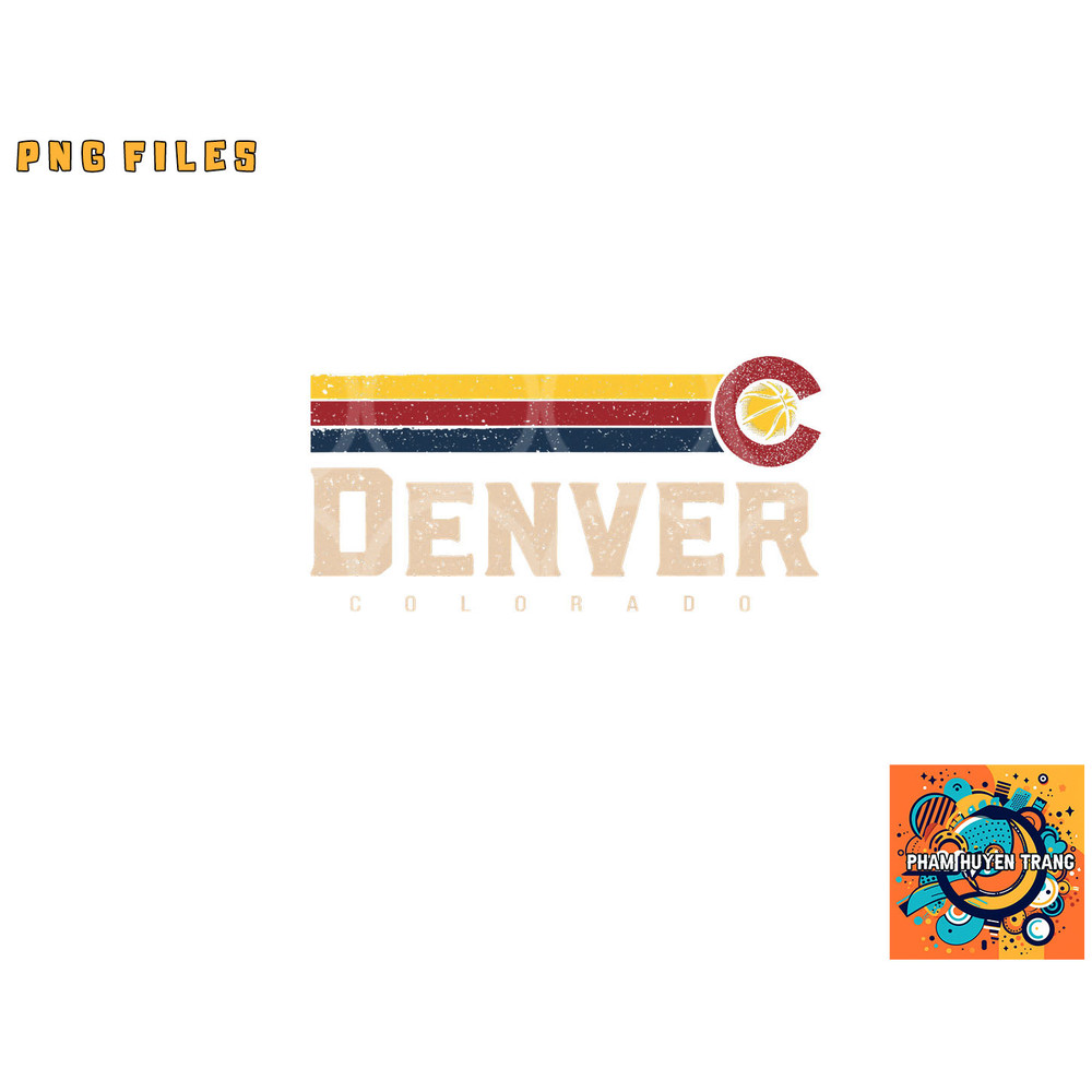 Vintage Denver Basketball CO Tee Retro B-ball Denver png, digital download copy.jpg