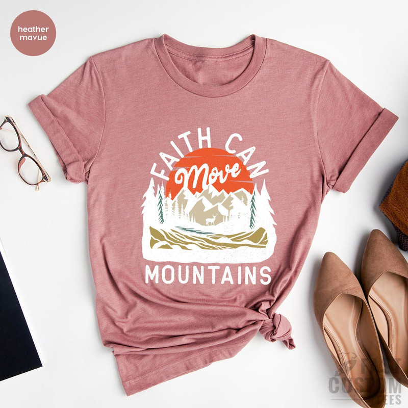 Jesus Shirt, Inspirational Shirt, Grace Shirt, Christian T-shirts, Faith Can Move Mountains Shirt, Prayer Shirts, Religious T Shirt - 6.jpg
