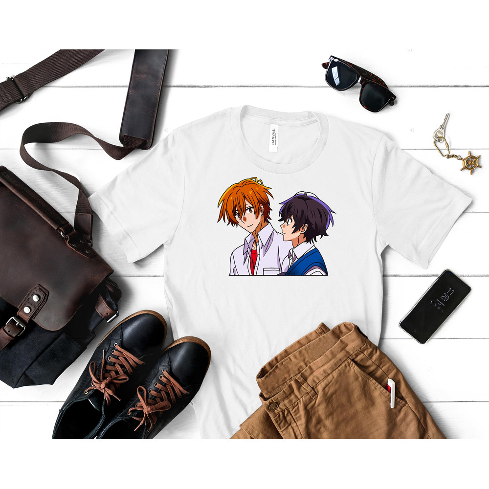 BL Anime Sasaki to Miyano Essential T-Shirt 380_White_White.jpg