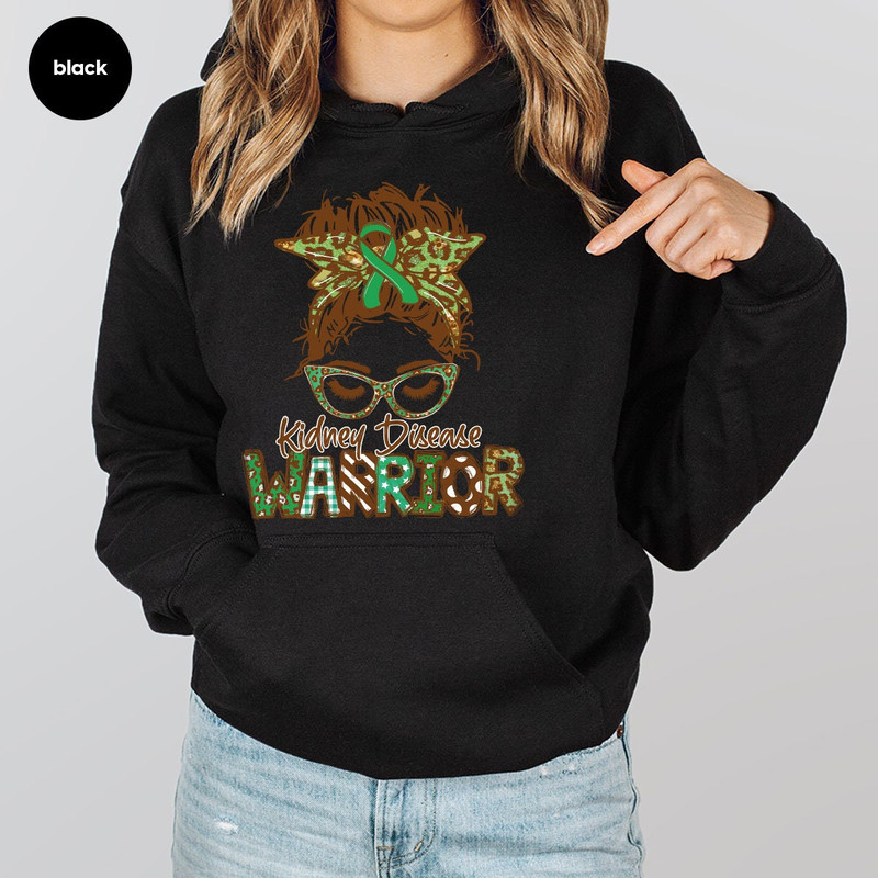 Kidney Disease Warrior Sweatshirt, Gift for Her, Kidney Transplant Long Sleeve Tees, Kidney Disease Awareness, Dialysis Hoodies and Sweaters - 7.jpg