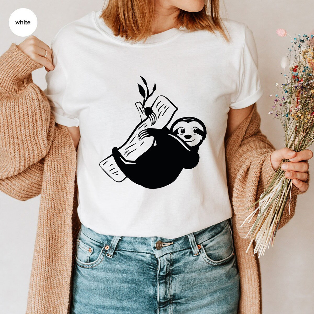 Lazy Sloth Birthday Gifts, Gift for Lazy Friend, Cute Sloth Graphic Tees, Animal Toddler Boy Shirt, Funny Girls Outfit, Trendy Kids Clothing - 1.jpg