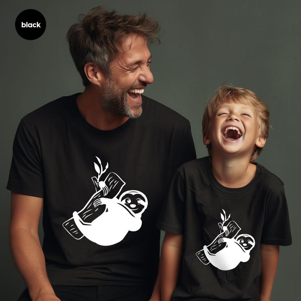 Lazy Sloth Birthday Gifts, Gift for Lazy Friend, Cute Sloth Graphic Tees, Animal Toddler Boy Shirt, Funny Girls Outfit, Trendy Kids Clothing - 7.jpg