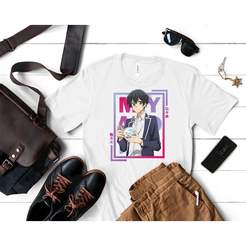 miyano yoshikazu  -  sasaki to miyano Essential T-Shirt 345_White_White.jpg