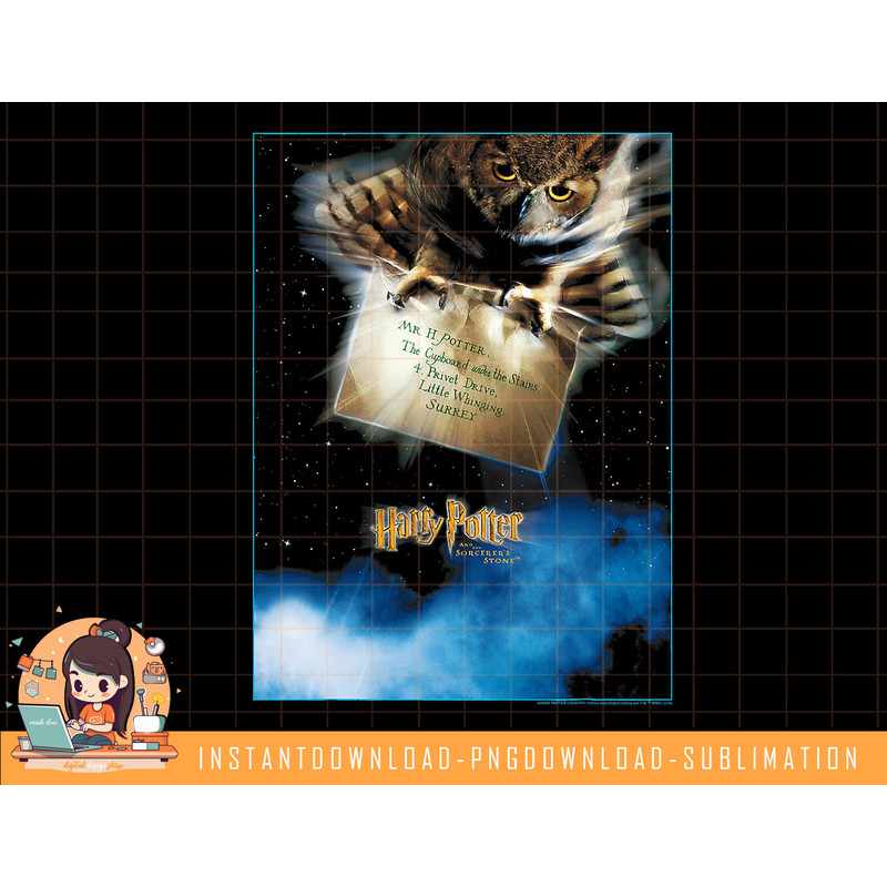 Harry Potter Owl Poster png, sublimate, digital download.jpg