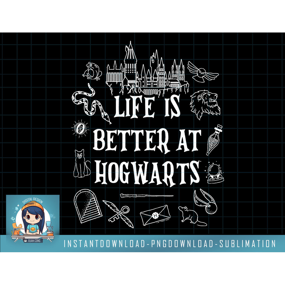 Harry Potter Life Is Better At Hogwarts Icon Poster png, sublimate, digital download.jpg