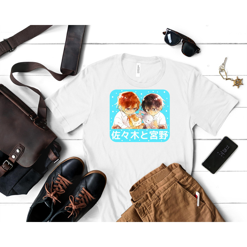 sasaki and miyano - Chibi Classic T-Shirt 137_White_White.jpg