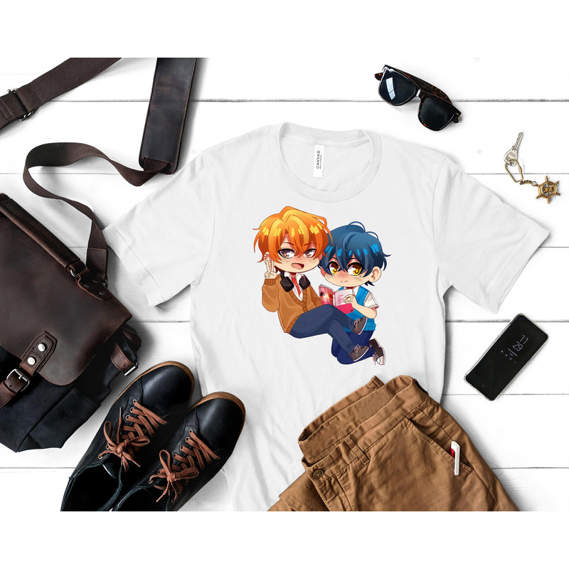 sasaki and miyano - Chibi Classic T-Shirt 178_White_White.jpg
