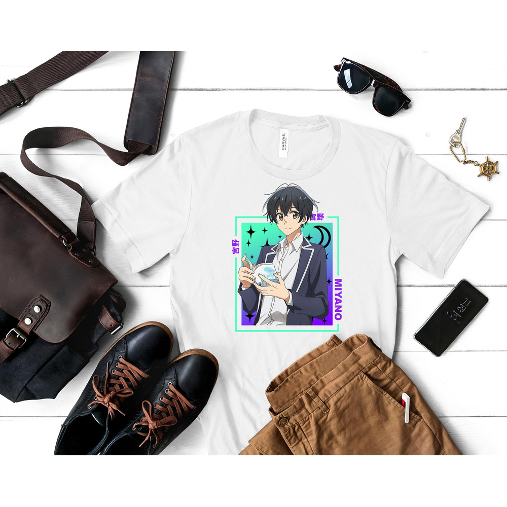Miyano Yoshikazu - Sasaki to Miyano Essential T-Shirt 250_White_White.jpg