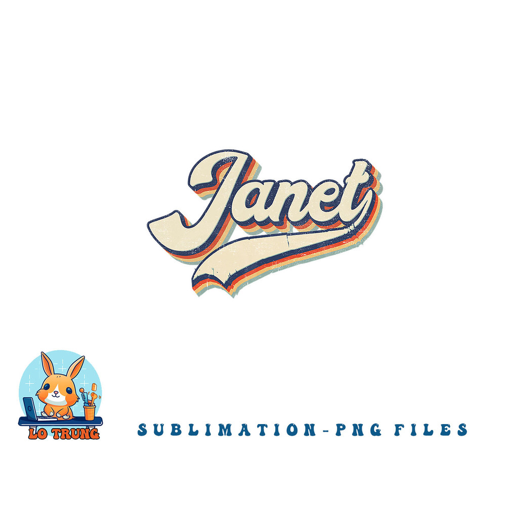 Vintage Janet Retro First Name Personalized 1970s Love Janet png, digital download copy.jpg