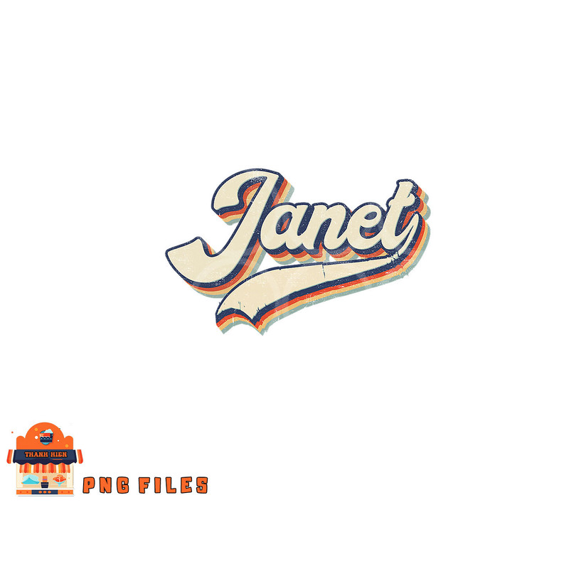 Vintage Janet Retro First Name Personalized 1970s Love Janet png, digital download copy.jpg