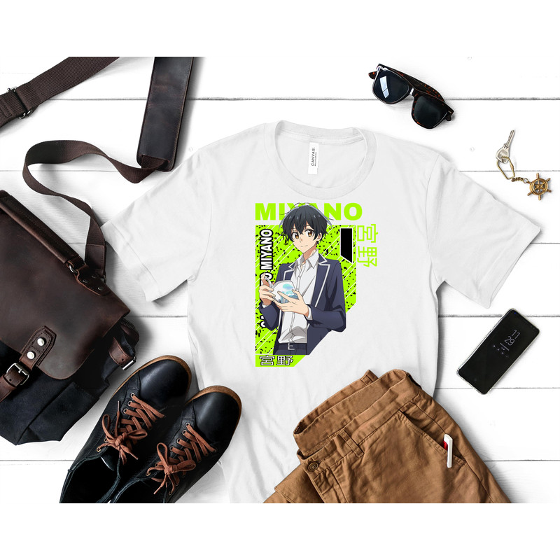 Take your T-shirt & having a mazing Vibes...  "Sasaki to miyano Essential T-Shirt 365_White_White.jpg