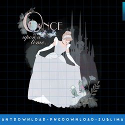 disney princess cinderella vintage once upon a time png, sublimate, digital print