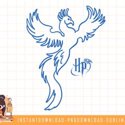 harry potter phoenix line art left chest png, sublimate, digital download
