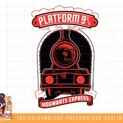 harry potter platform 9 34 hogwarts express png, sublimate, digital download