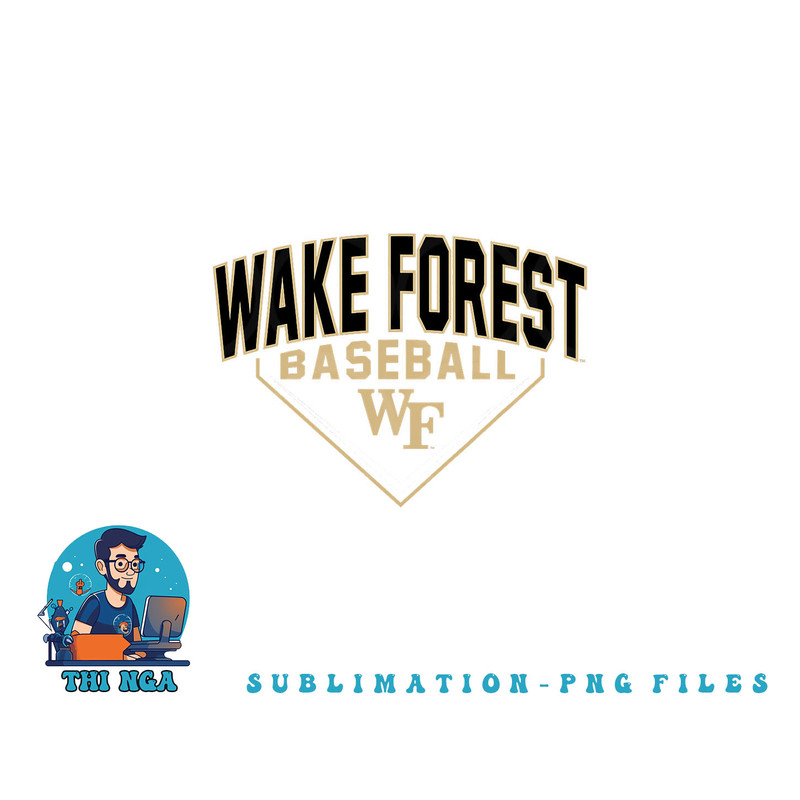 Wake Forest Demon Deacons Baseball Bullpen Black png, digital download copy.jpg