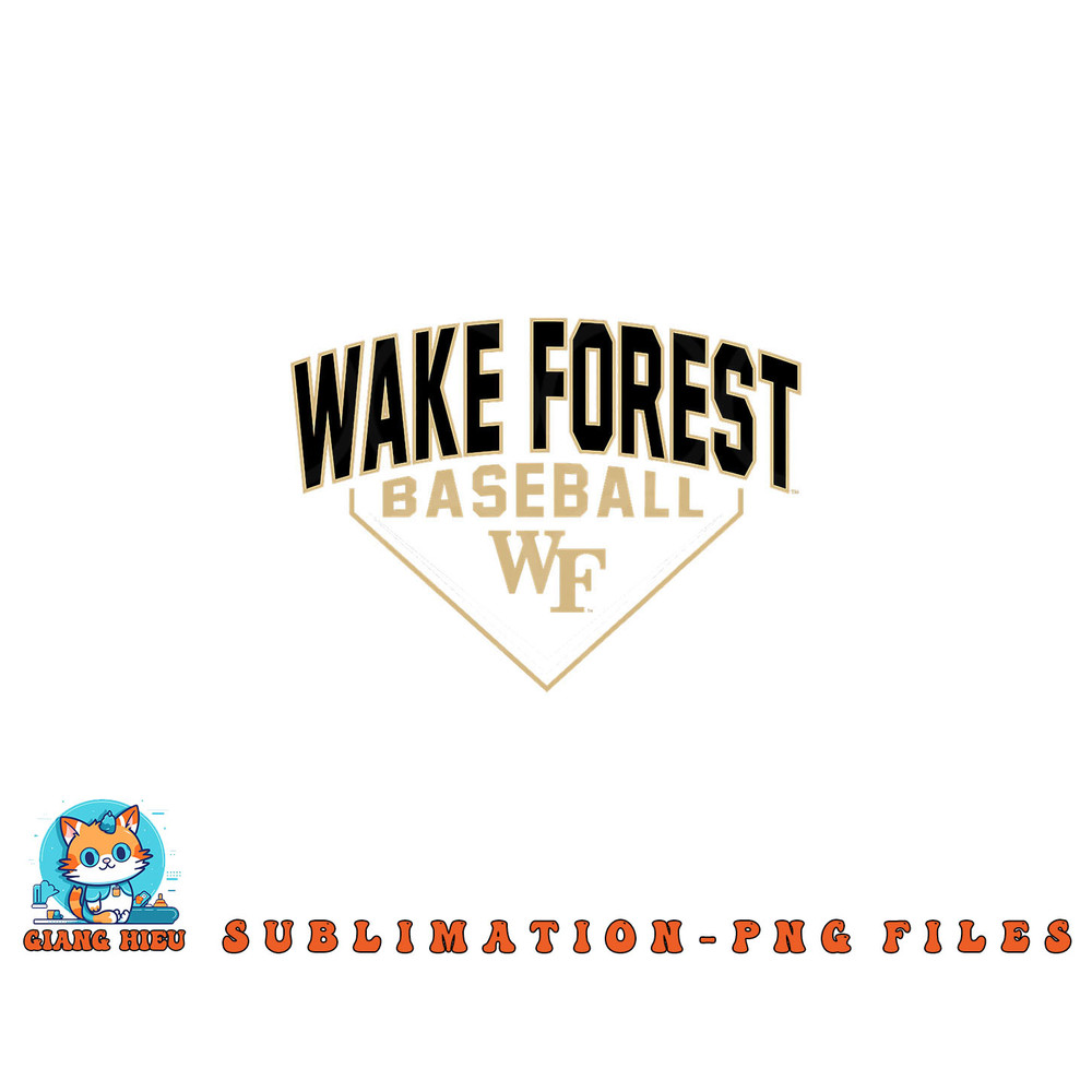 Wake Forest Demon Deacons Baseball Bullpen Black png, digital download copy.jpg