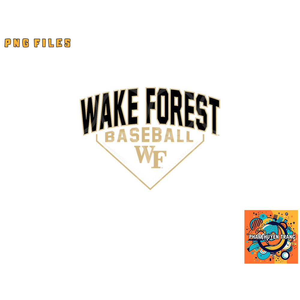 Wake Forest Demon Deacons Baseball Bullpen Black png, digital download copy.jpg