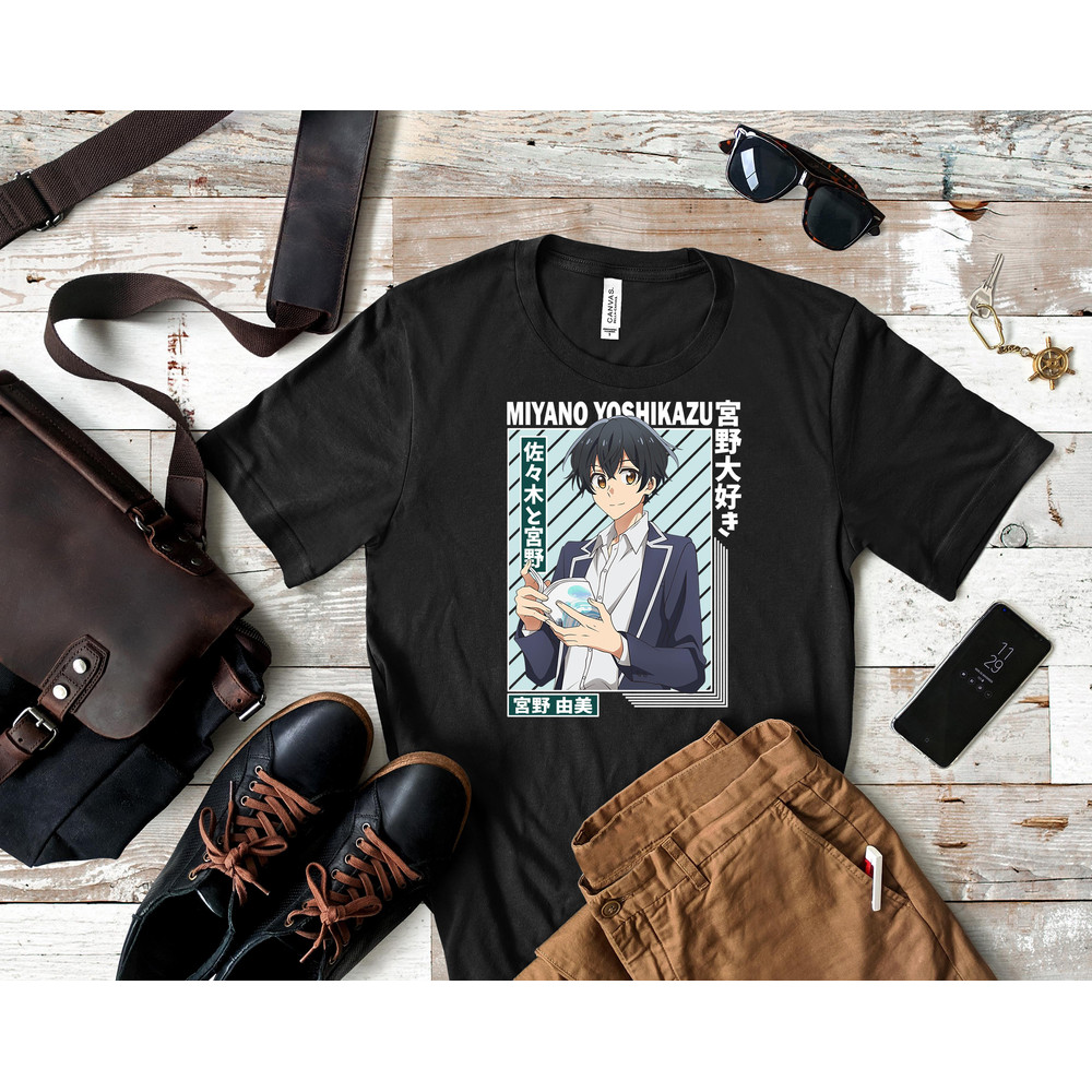 Miyano Yoshikazu - Sasaki to Miyano Essential T-Shirt 355_Shirt_Black.jpg