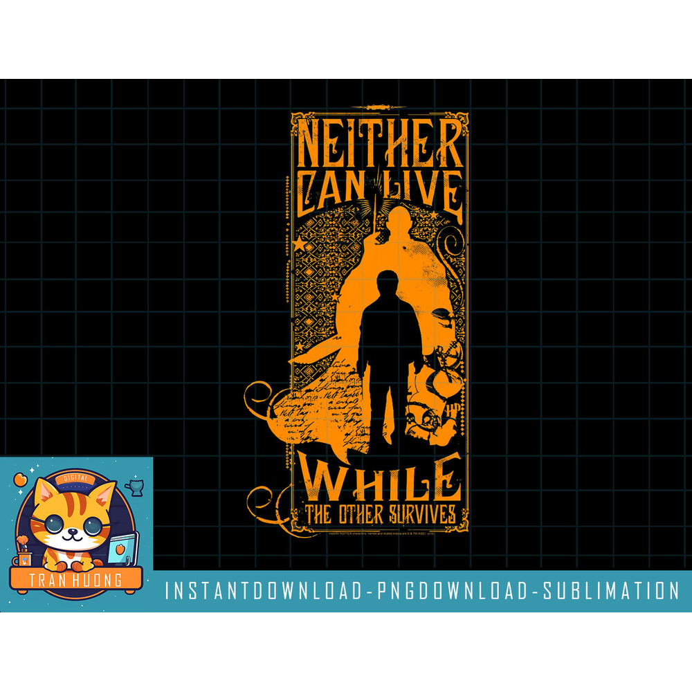 Harry Potter Neither Can Live While The Other Survives png, sublimate, digital download.jpg