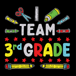 i team 3rd grade, 3rd grade svg, 3rd grade shirt, gift for 3rd grade, student gift, teacher shirt, kindergarten svg