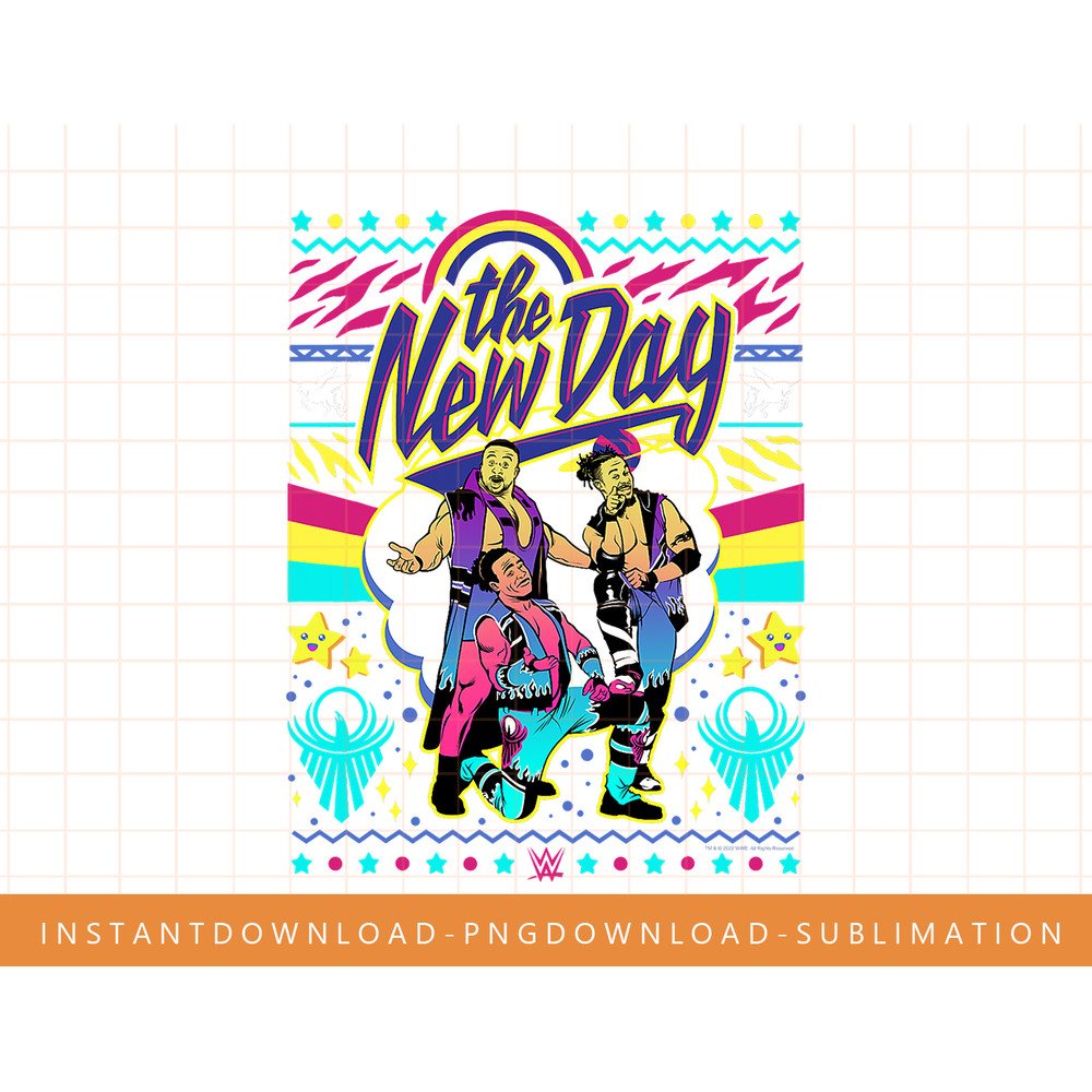 WWE Christmas The New Day Sweater T-Shirt copy.jpg