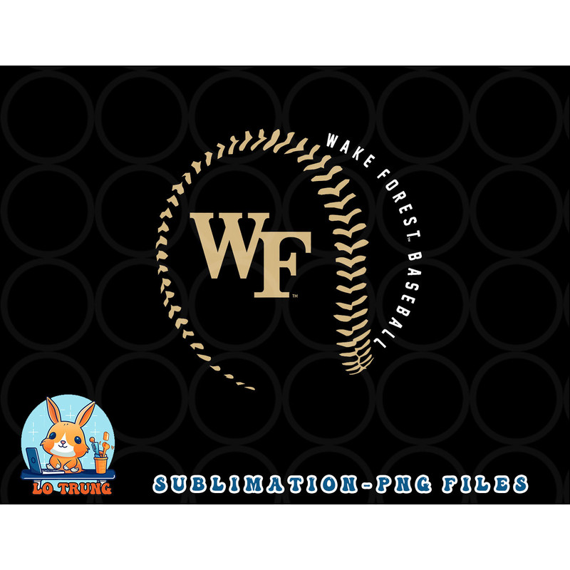 Wake Forest Demon Deacons Baseball Fastball png, digital download copy.jpg