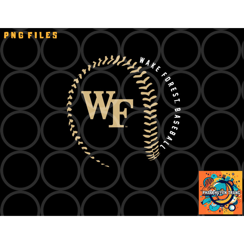 Wake Forest Demon Deacons Baseball Fastball png, digital download copy.jpg