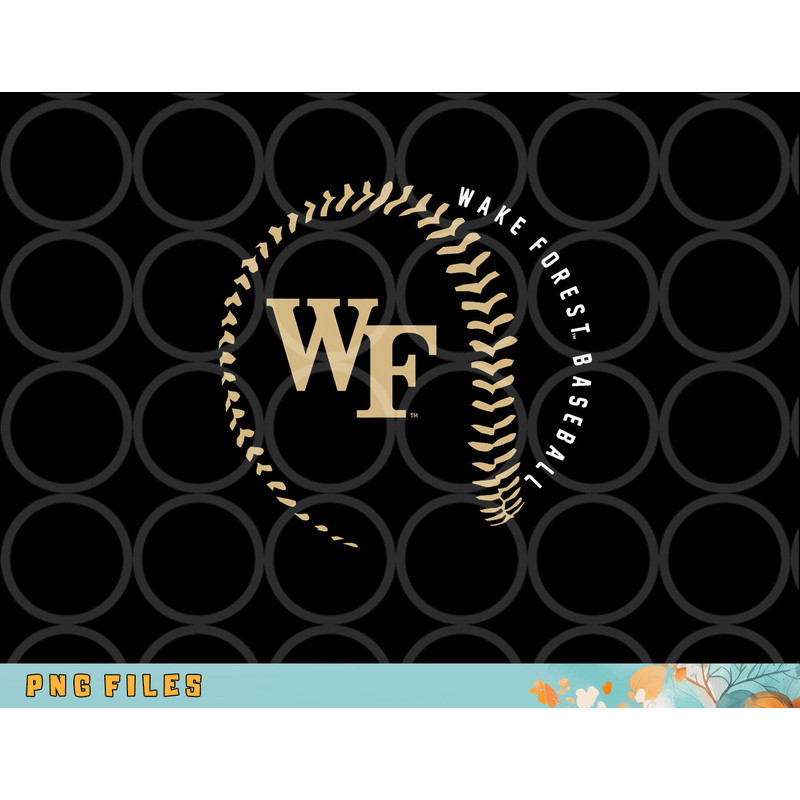 Wake Forest Demon Deacons Baseball Fastball png, digital download copy.jpg