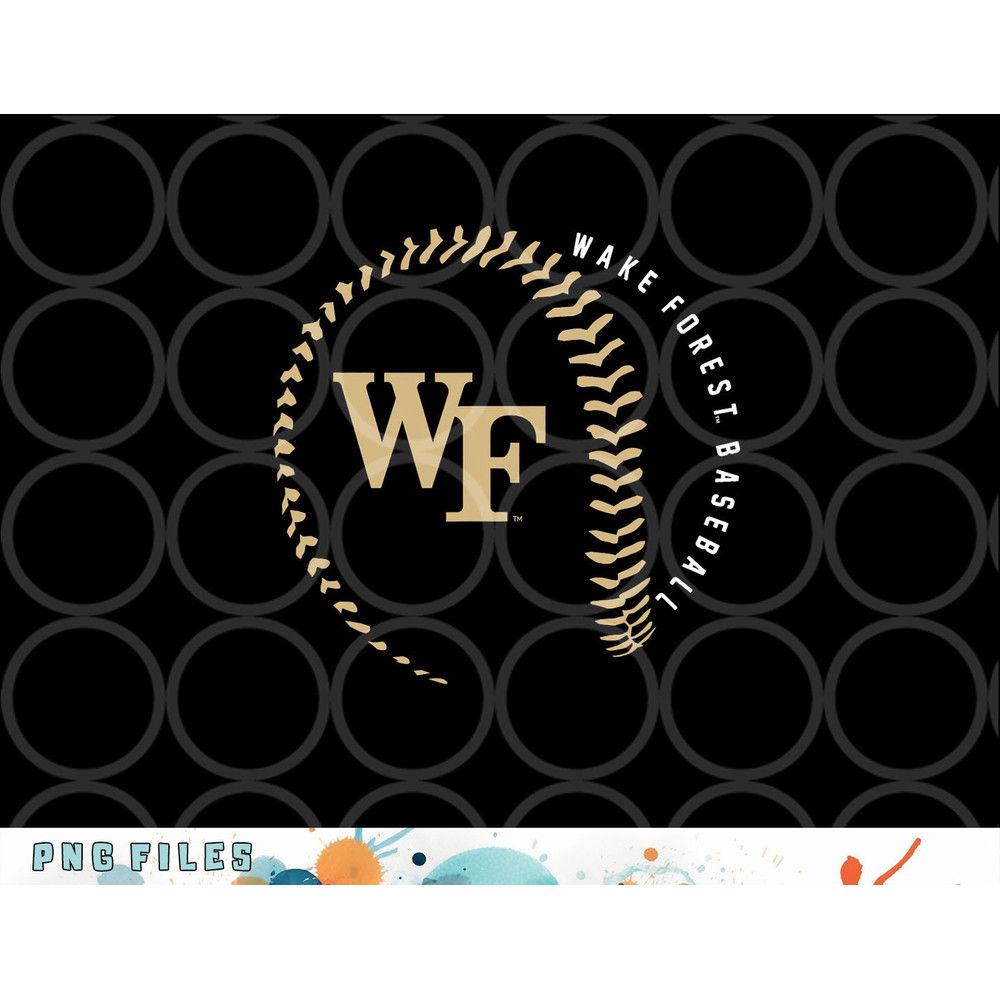Wake Forest Demon Deacons Baseball Fastball png, digital download copy.jpg