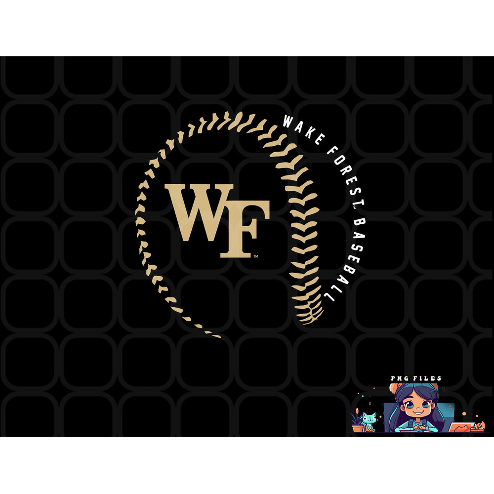 Wake Forest Demon Deacons Baseball Fastball png, digital download copy.jpg