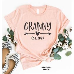 granny est 2023, granny gift, granny shirt, pregnancy reveal, baby announcement, new grandparents, gift for grandma, new