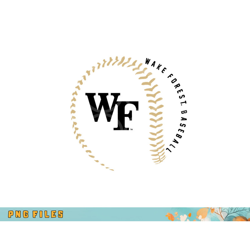 Wake Forest Demon Deacons Baseball Fastball White png, digital download copy.jpg