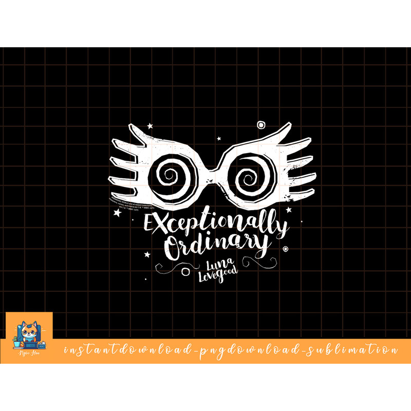 Harry Potter Luna Lovegood Exceptionally Ordinary png, sublimate, digital download.jpg